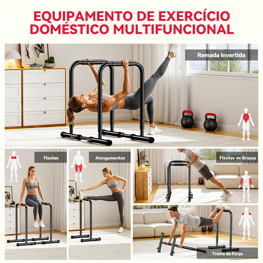 Estação de Mergulho com Barras Paralelas
