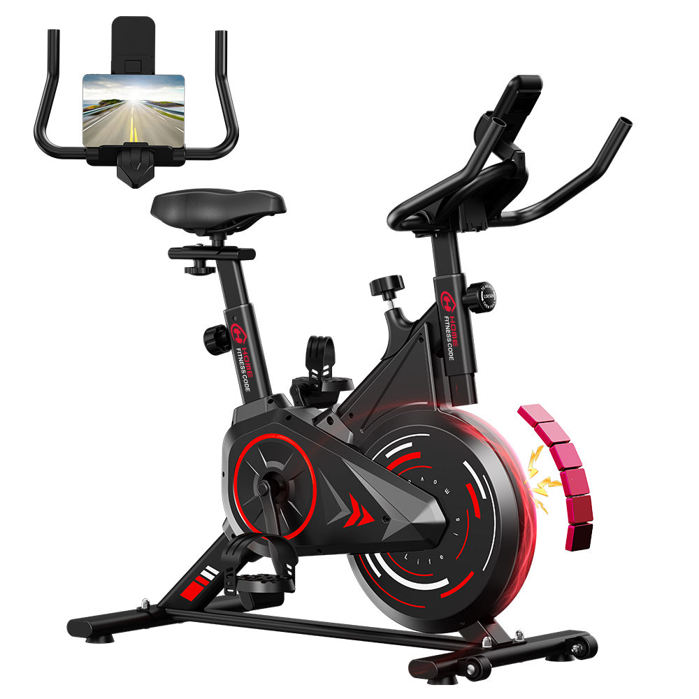 Bicicleta Estática Estacionária C1, Volante de 6 kg