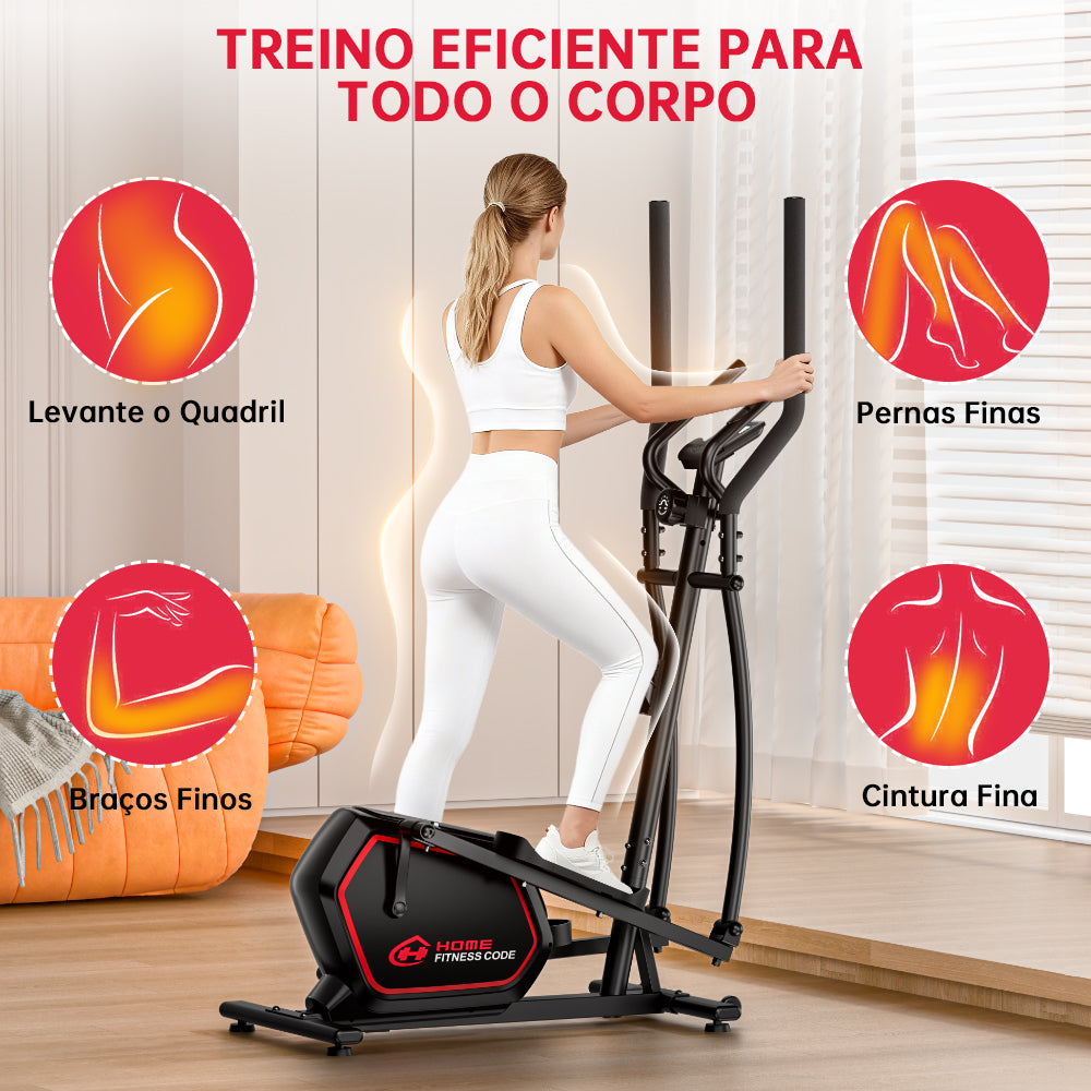 Aparelho Elíptico E200, 16 Níveis de Resistência Magnética