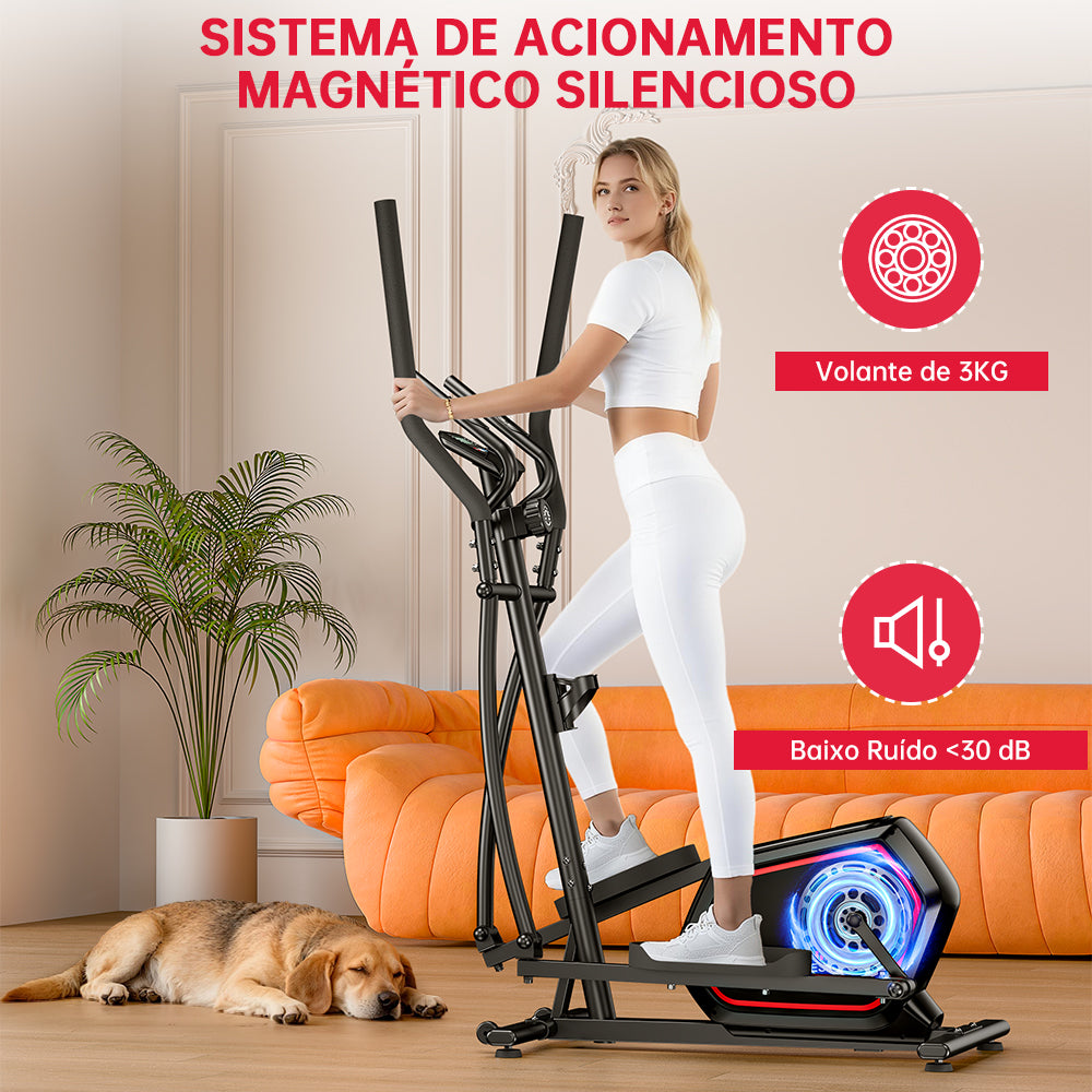 Aparelho Elíptico E200, 16 Níveis de Resistência Magnética