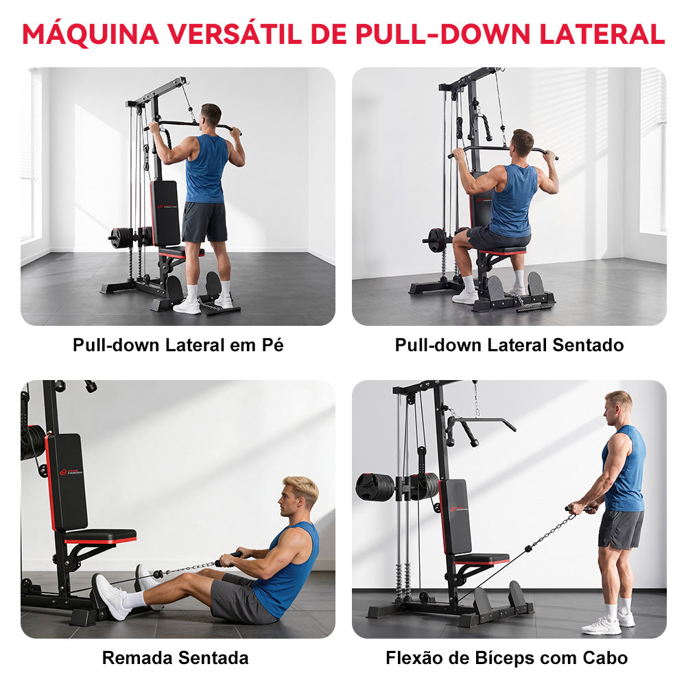 Máquina de Puxada Alta e Baixa