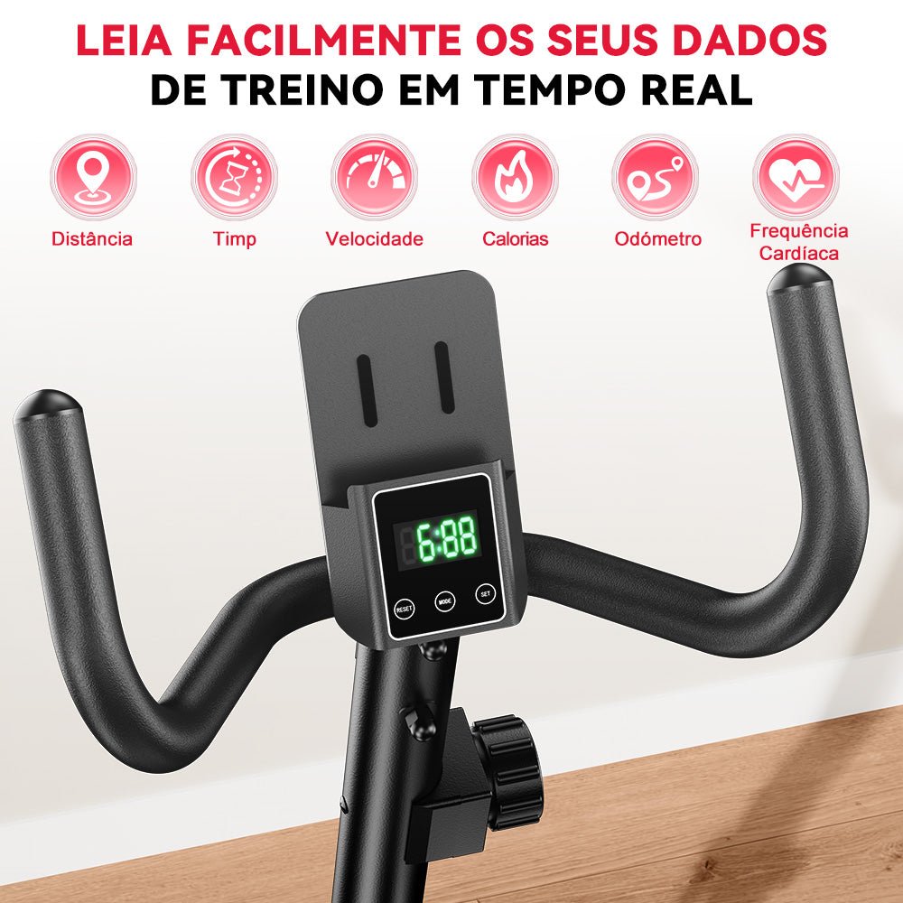 Bicicleta de Exercício Reclinada X1, 16 Níveis de Resistência
