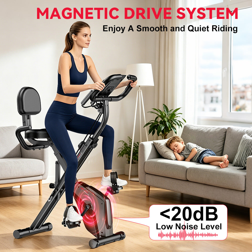 Bicicleta de Exercício Dobrável, Resistência Magnética