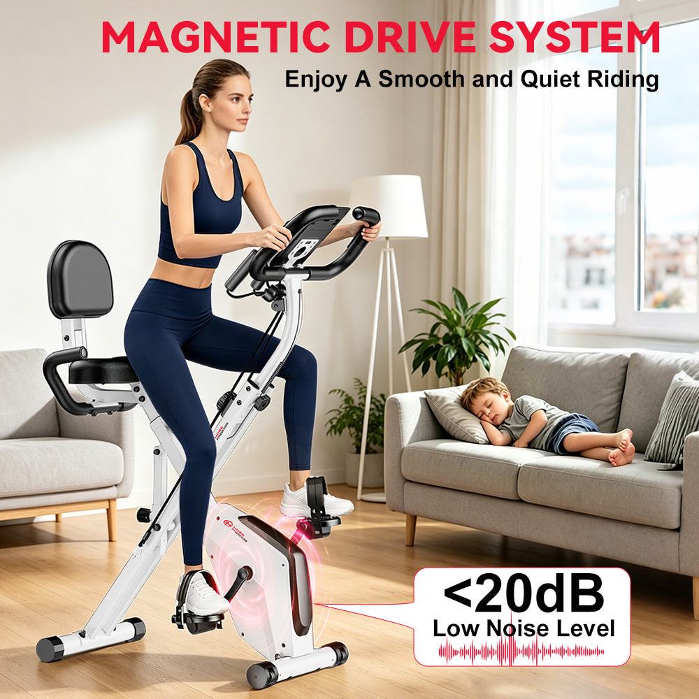 Bicicleta de Exercício Dobrável, Resistência Magnética