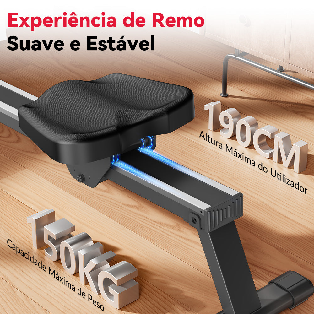 Máquina de Remo Magnética, 16 Níveis de Resistência