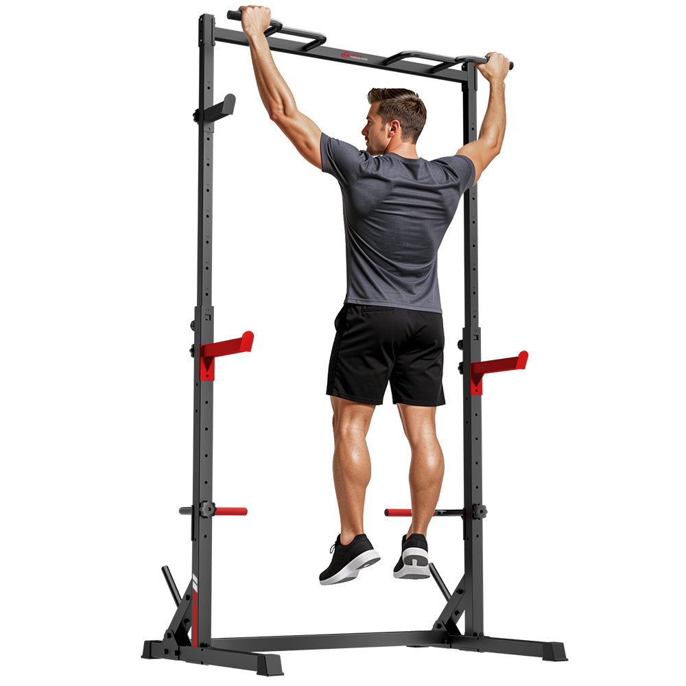 Meio Rack de Agachamento com Barra de Tração
