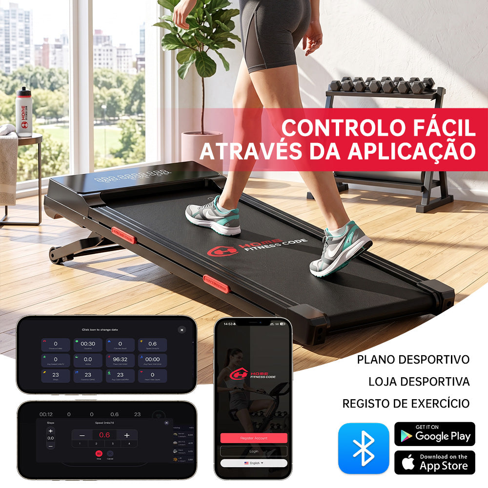 Passadeira Y5 com Motor sem Escovas, 0%-15% Inclinação Automática
