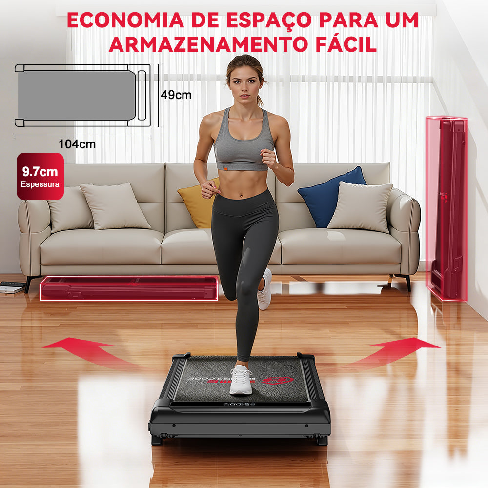 Passadeira Z3 com Motor sem Escovas, 1-6 km/h Velocidade, 5% Inclinação Manual