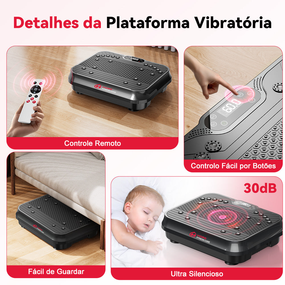 Plataforma Vibratória F1, 250 Níveis de Intensidade