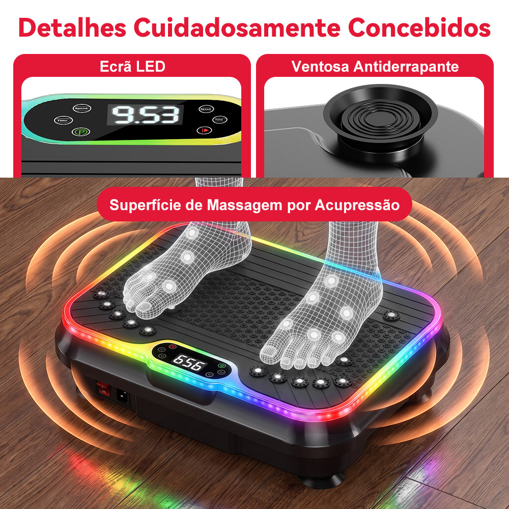 Plataforma Vibratória F1, com Iluminação LED