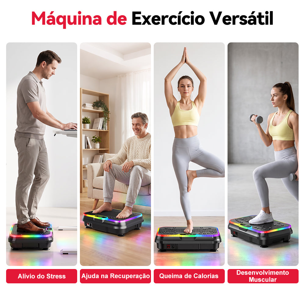 Plataforma Vibratória F1, com Iluminação LED