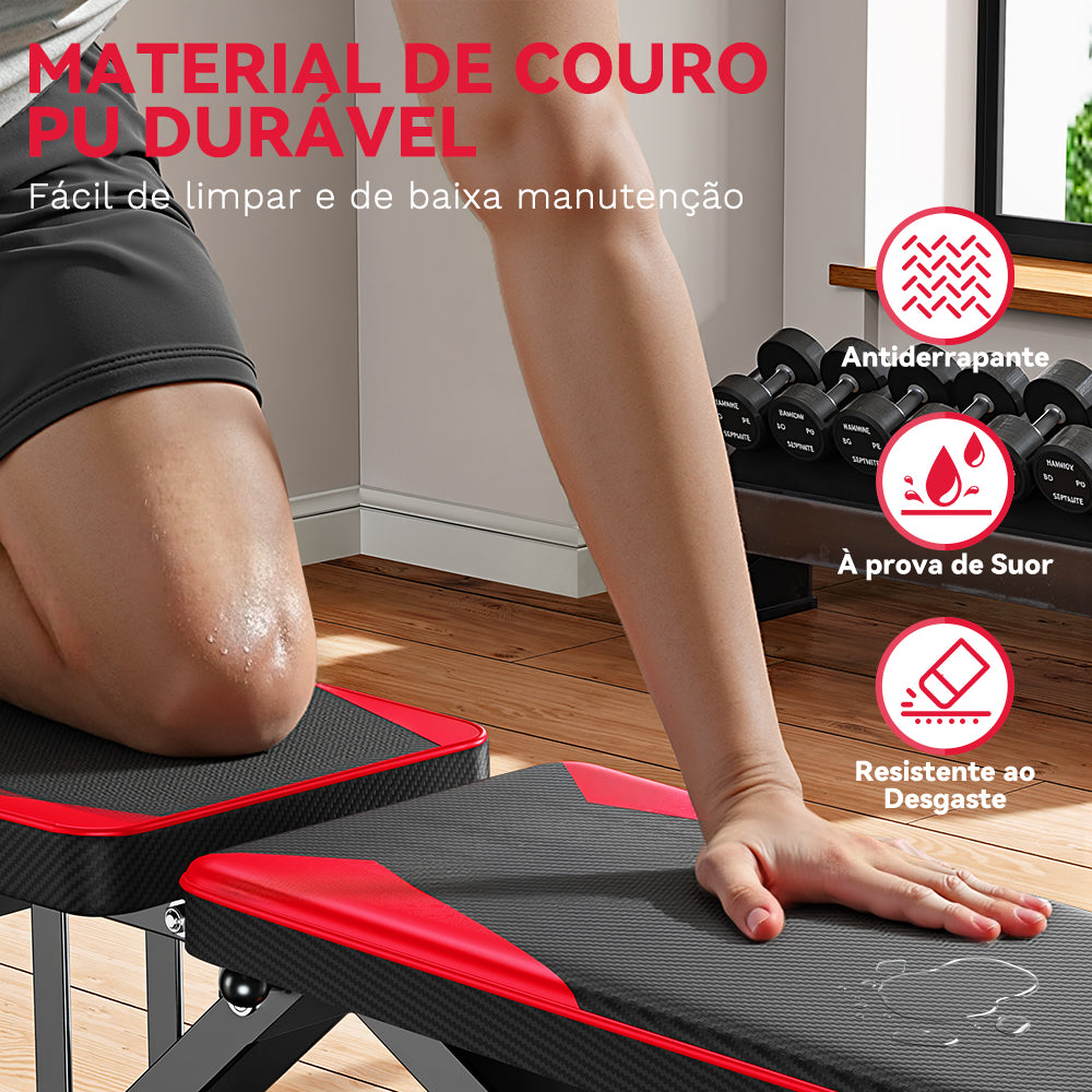 Banco de Musculação Dobrável C1, Múltiplos Ajustes