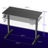 Mesa Elétrica de Altura Ajustável, 120x60cm