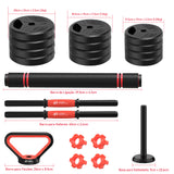 Conjunto de Halteres Multifuncionais 4 Em 1