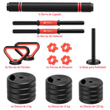 Conjunto de Halteres Multifuncionais 4 Em 1