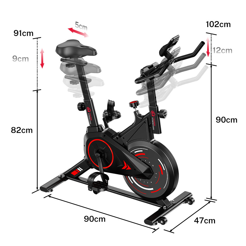 Bicicleta Estática Estacionária C1, Volante de 6 kg