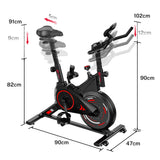 Bicicleta Estática Estacionária C1, Volante de 6 kg