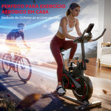 Bicicleta Estática Estacionária C1, Volante de 6 kg
