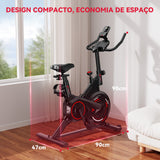 Bicicleta Estática Estacionária C1, Volante de 6 kg