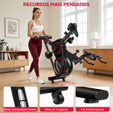 Bicicleta Estática Estacionária C1, Volante de 6 kg