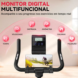 Bicicleta Estática Estacionária D1, Volante de 8 kg/10 kg