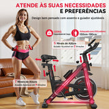Bicicleta Estática Estacionária D1, Volante de 8 kg/10 kg