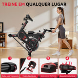 Bicicleta Estática Estacionária D1, Volante de 8 kg/10 kg