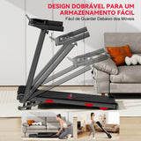 Passadeira Dobrável Q5 Pro com Motor sem Escovas, 1-12 km/h Velocidade, 15% Inclinação Automática