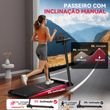 Passadeira Dobrável Q5 com Inclinação, Motor sem Escovas, Velocidade 1–12 km/h