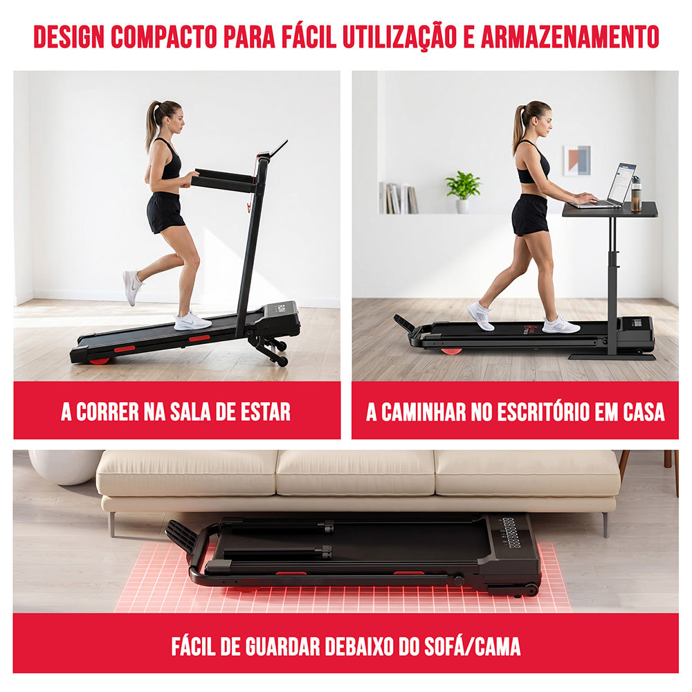 Passadeira Dobrável Y5 com Motor sem Escovas, 0%-15% Inclinação Automática