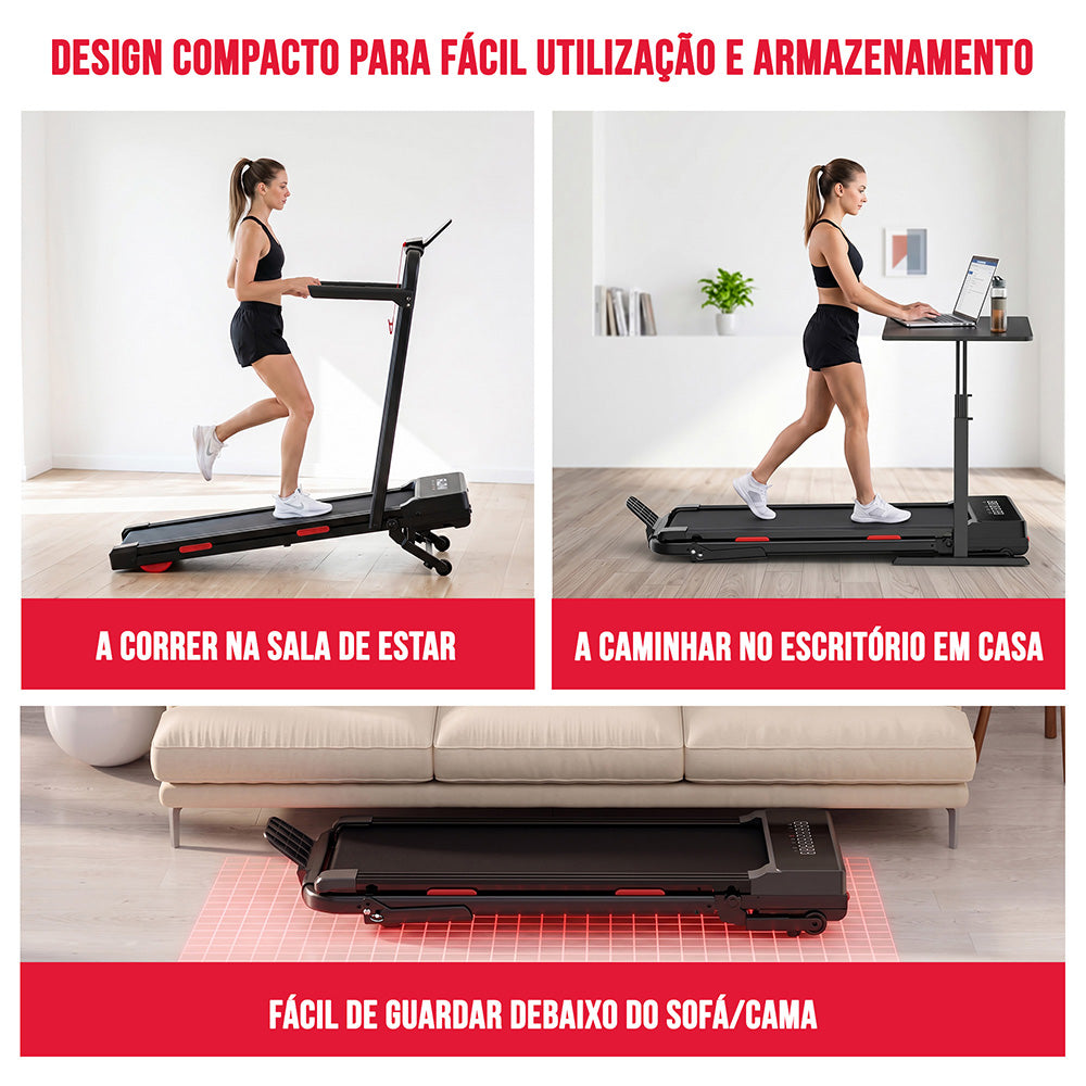 Passadeira Y5 com Motor sem Escovas, 0%-15% Inclinação Automática