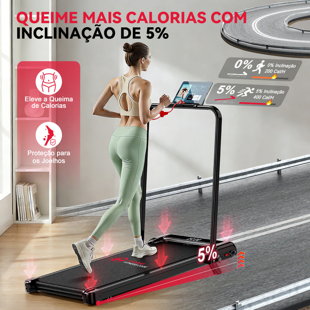 Passadeira Z3 com Motor sem Escovas, 1-6 km/h Velocidade, 5% Inclinação Manual