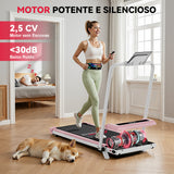 Passadeira Z3 com Motor sem Escovas, 1-6 km/h Velocidade, 5% Inclinação Manual