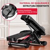 Mini Stepper Hidráulico com Faixas de Resistência