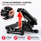Mini Stepper Hidráulico com Faixas de Resistência