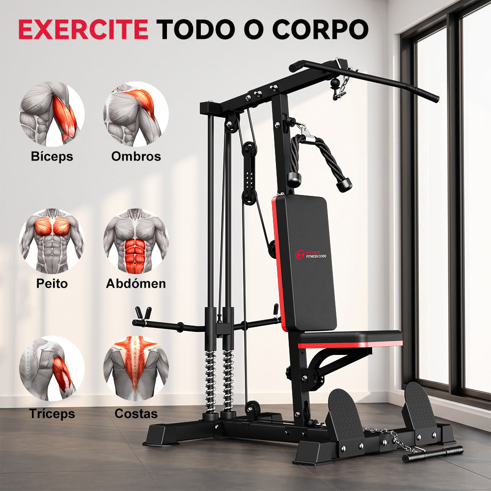 Máquina de Puxada Alta e Baixa