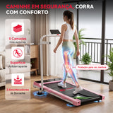 Passadeira Dobrável Q2 Pro com Motor sem Escovas, 1-10KM/H Velocidade, 5% Inclinação Manual (Nova Versão)