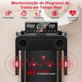 Passadeira Dobrável Q8, 1-12 km/h Velocidade, 5% Inclinação Manual