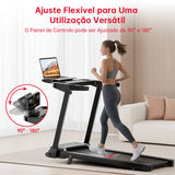 Passadeira Dobrável Q8, 1-12 km/h Velocidade, 5% Inclinação Manual