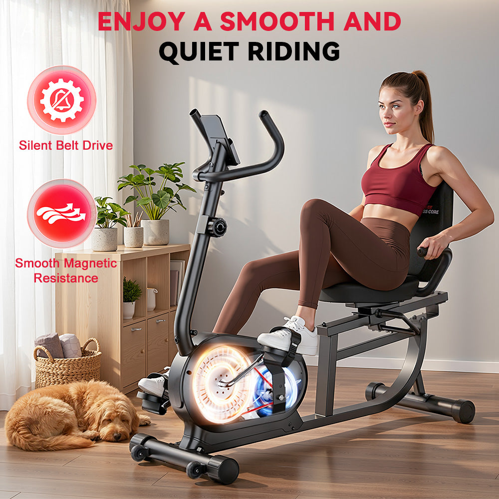 Bicicleta de Exercício Reclinada X1, 16 Níveis de Resistência