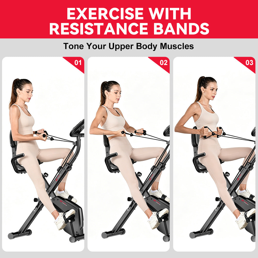 Bicicleta de Exercício Dobrável, Resistência Magnética