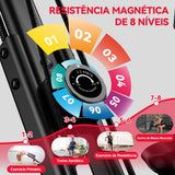 Bicicleta de Exercício Dobrável, Resistência Magnética