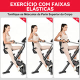 Bicicleta de Exercício Dobrável, Resistência Magnética
