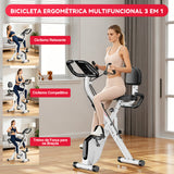 Bicicleta de Exercício Dobrável, Resistência Magnética
