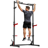 Meio Rack de Agachamento com Barra de Tração