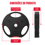 1 Polegada Discos de Peso Padrão, 5 x 5KG