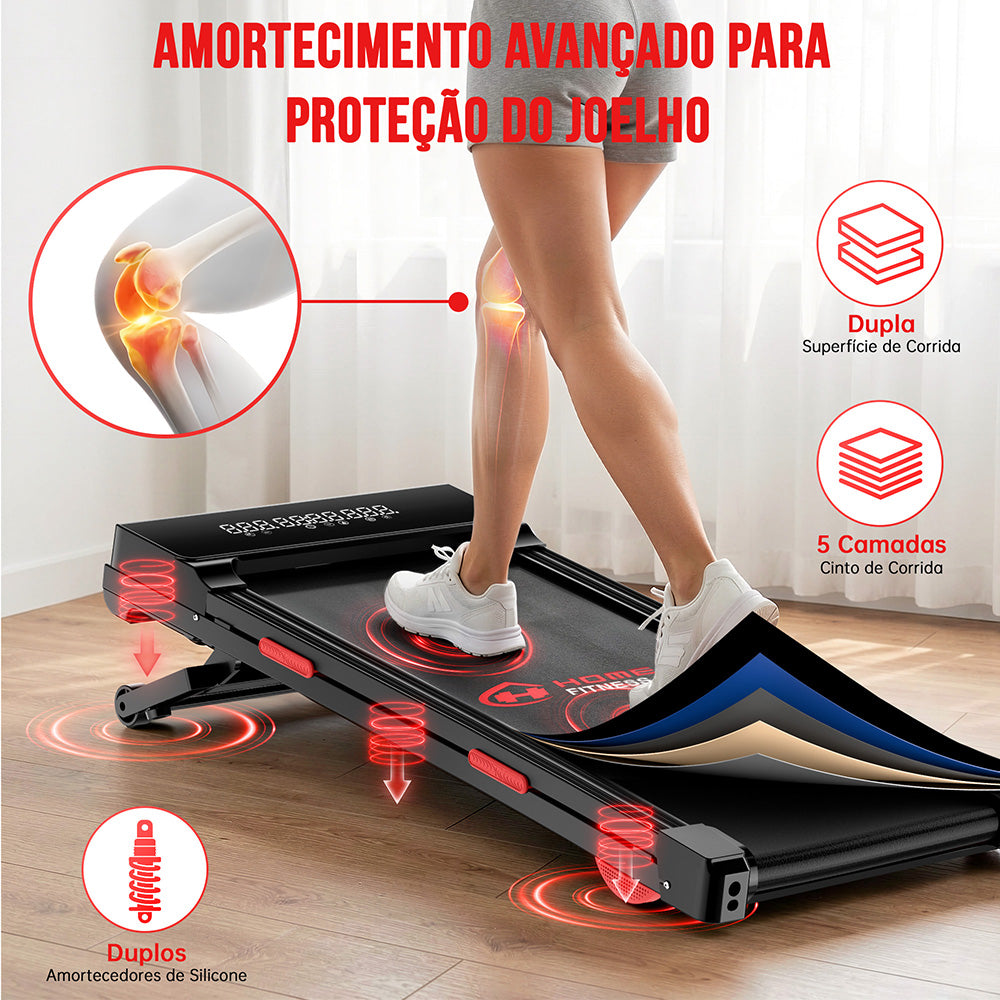 Passadeira Y5 com Motor sem Escovas, 0%-15% Inclinação Automática