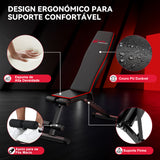 Banco de Exercícios Dobrável B1, Encosto Regulável